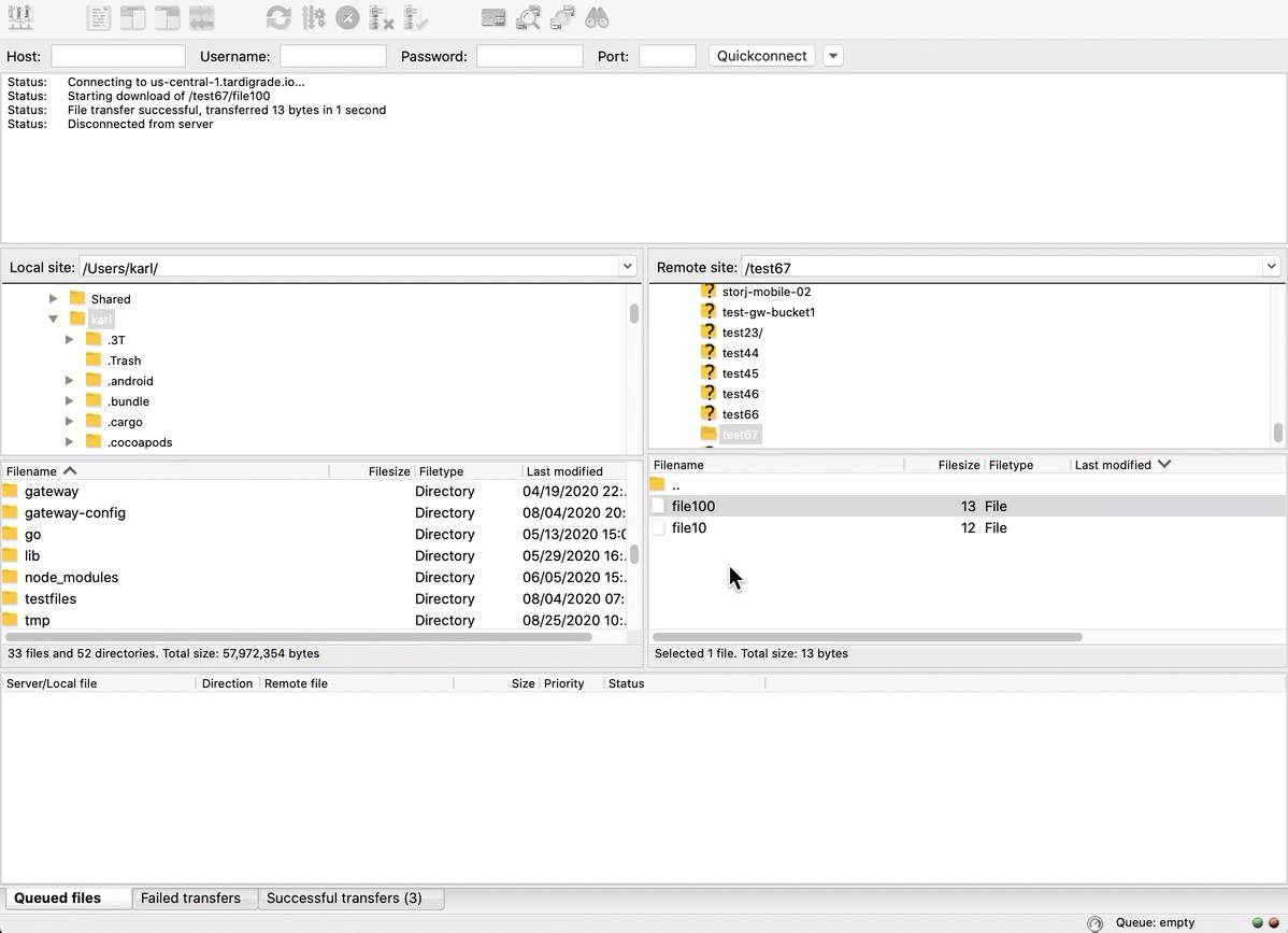 FileZilla Native Integration To Storj InfoBAG