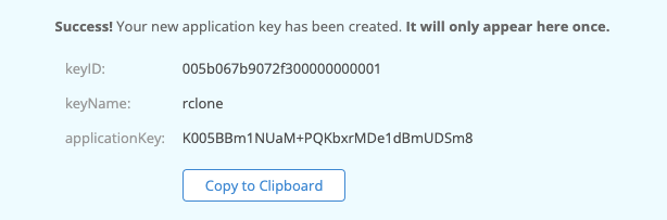 b2 application key