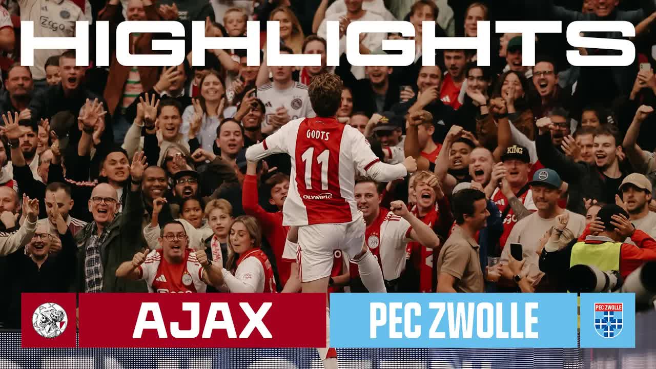 Mika Godts on fire ⚽️⚽️🅰️ | Highlights Ajax - PEC Zwolle | VriendenLoterij Eredivisie