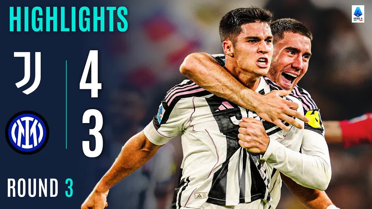 JUVENTUS-INTER 4-3 | HIGHLIGHTS | Youngster Adzic Stunner Wins It At the Death! | Serie A 2025/26