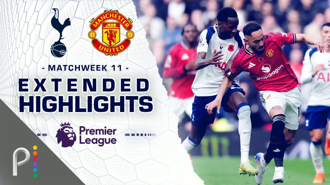 Tottenham Hotspur v. Manchester United | PREMIER LEAGUE HIGHLIGHTS | 11/8/2025 | NBC Sports