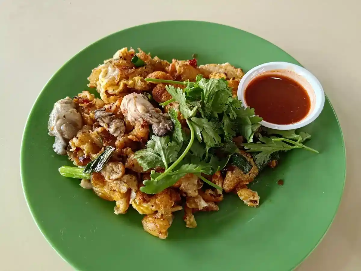 Ah Chuan Fried Oyster Omelette: Fried Oyster Omelette