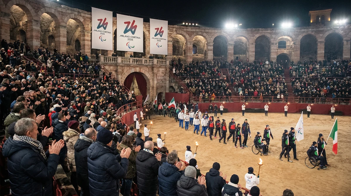 Церемония по откриването на Зимните Паралимпийски игри Милано Кортина 2026 в Арена ди Верона