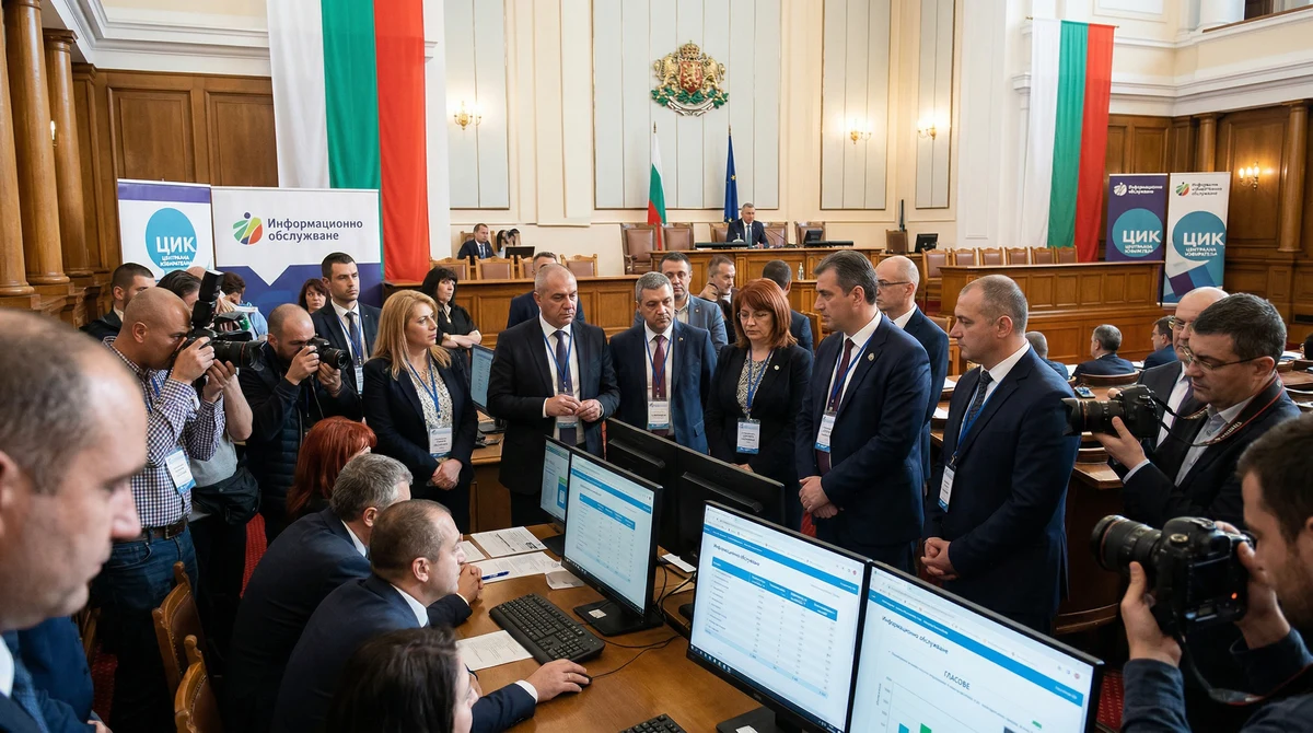 Публична демонстрация на системата за обработка на изборни резултати в сградата на парламента