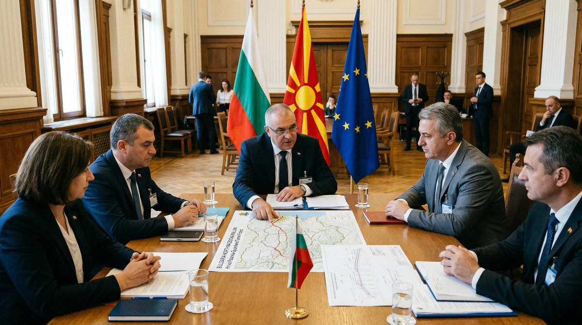 Официална среща между транспортни представители на България и Северна Македония по проект за железопътна връзка и трансграничен тунел
