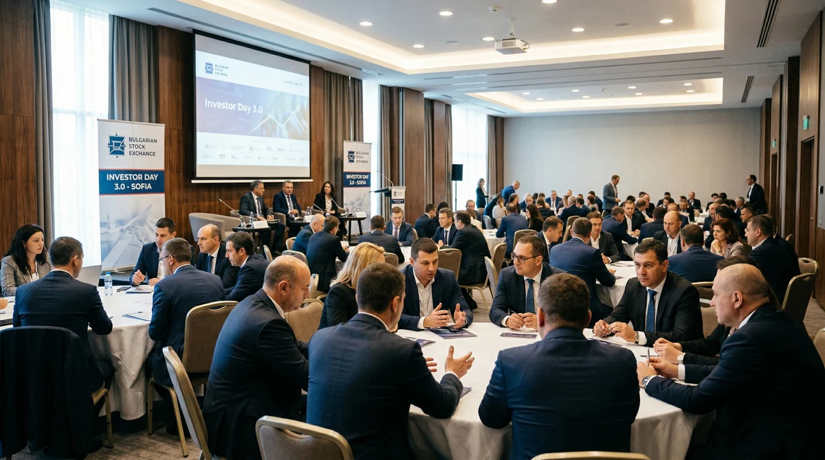 Участници в инвеститорска конференция в София обсъждат възможности за набиране на капитал на Българската фондова борса.