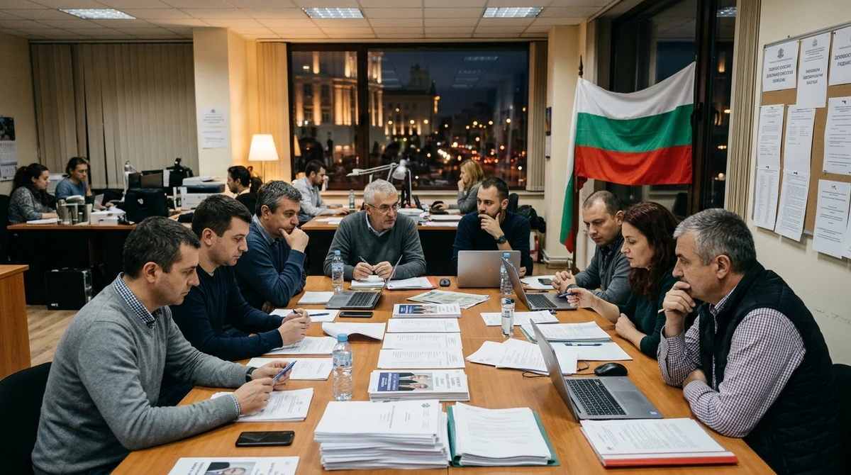 Служители и изборни представители преглеждат кандидатски листи и документи преди крайния срок за промени