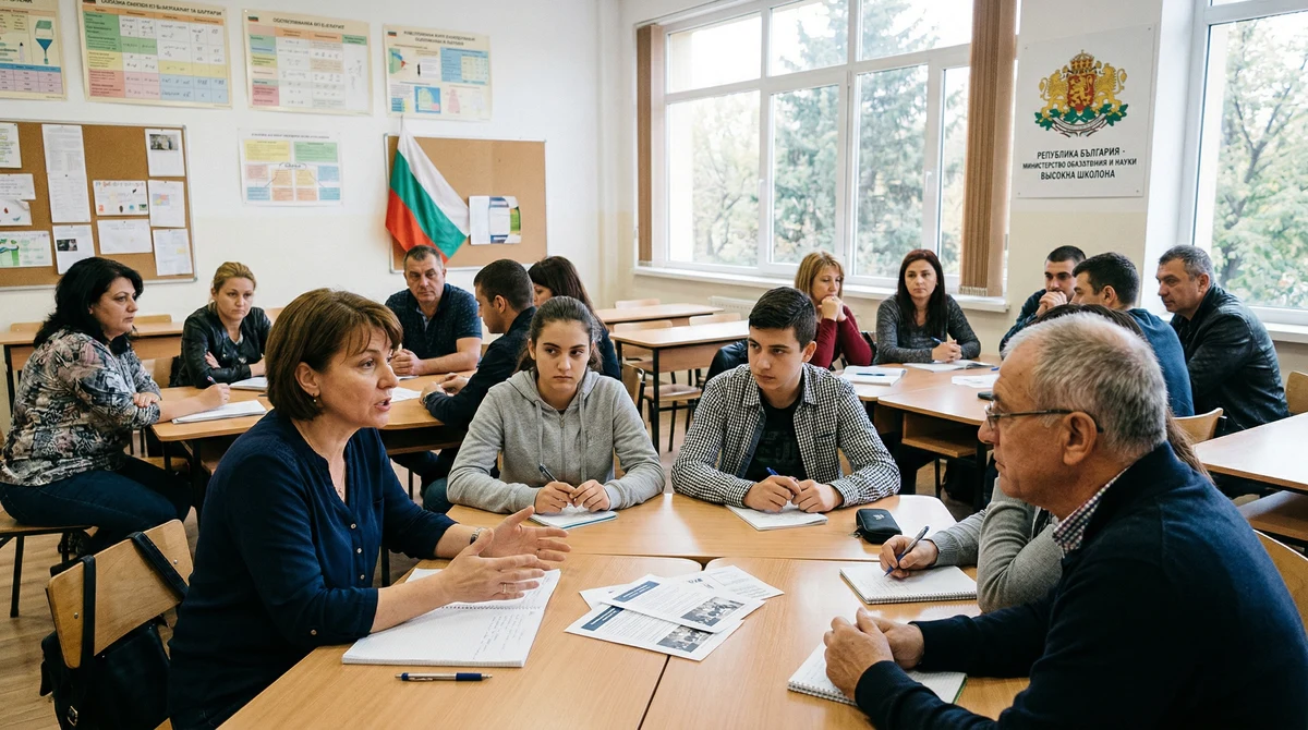 Родители, учители и ученици в българско училище обсъждат въвеждането на здравно образование