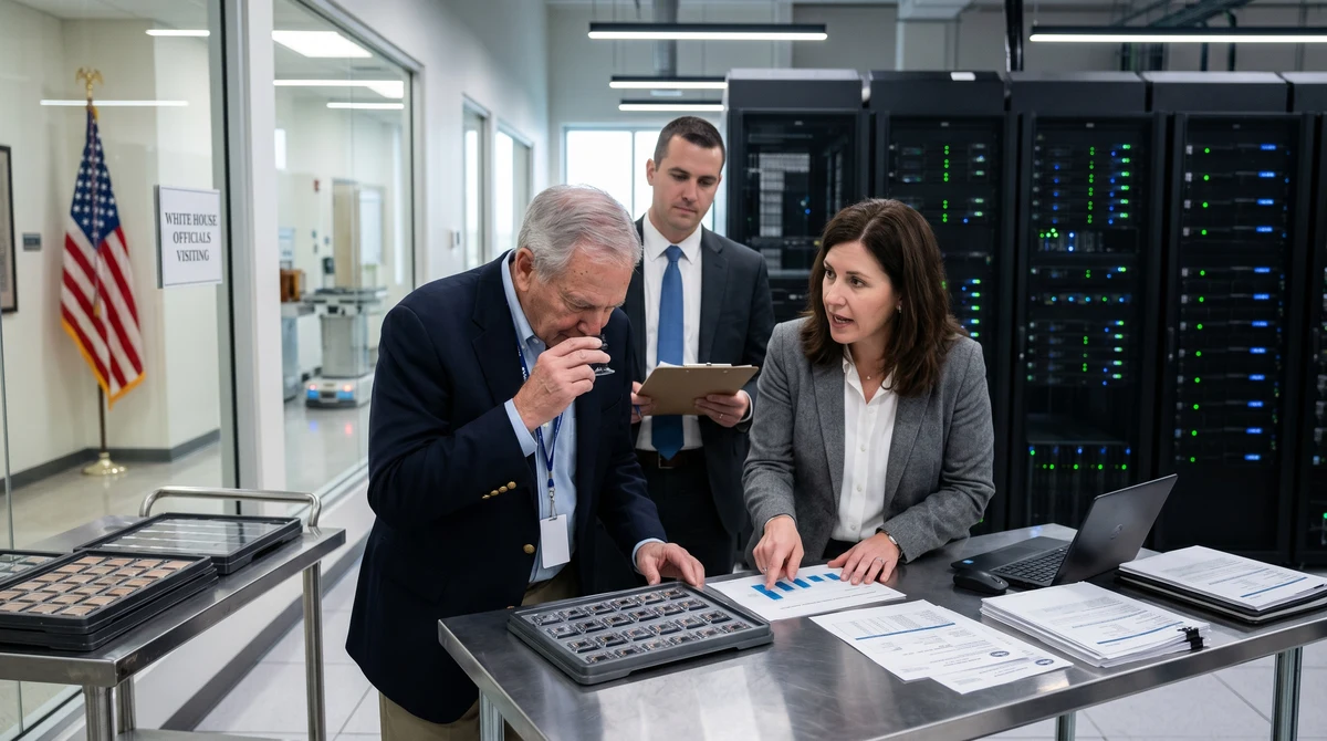 Полупроводници, сървъри и търговски документи в контекст на американски мита върху чипове