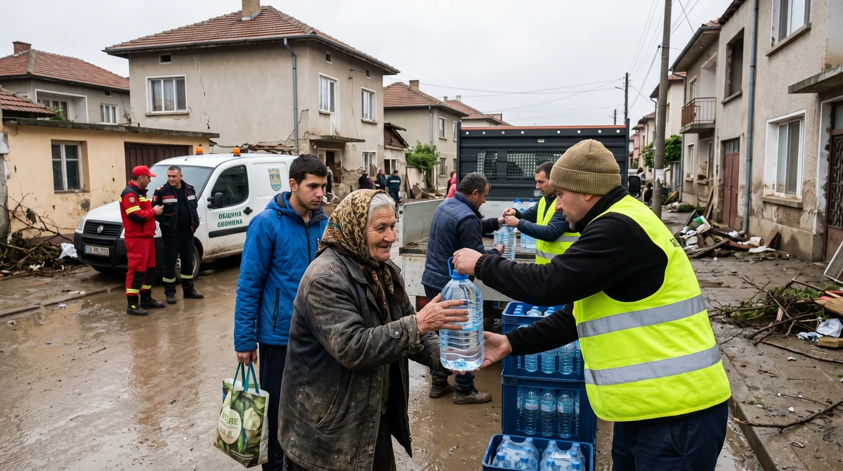 Жители на Севлиево получават бутилирана вода след наводнения и прекъснато водоподаване