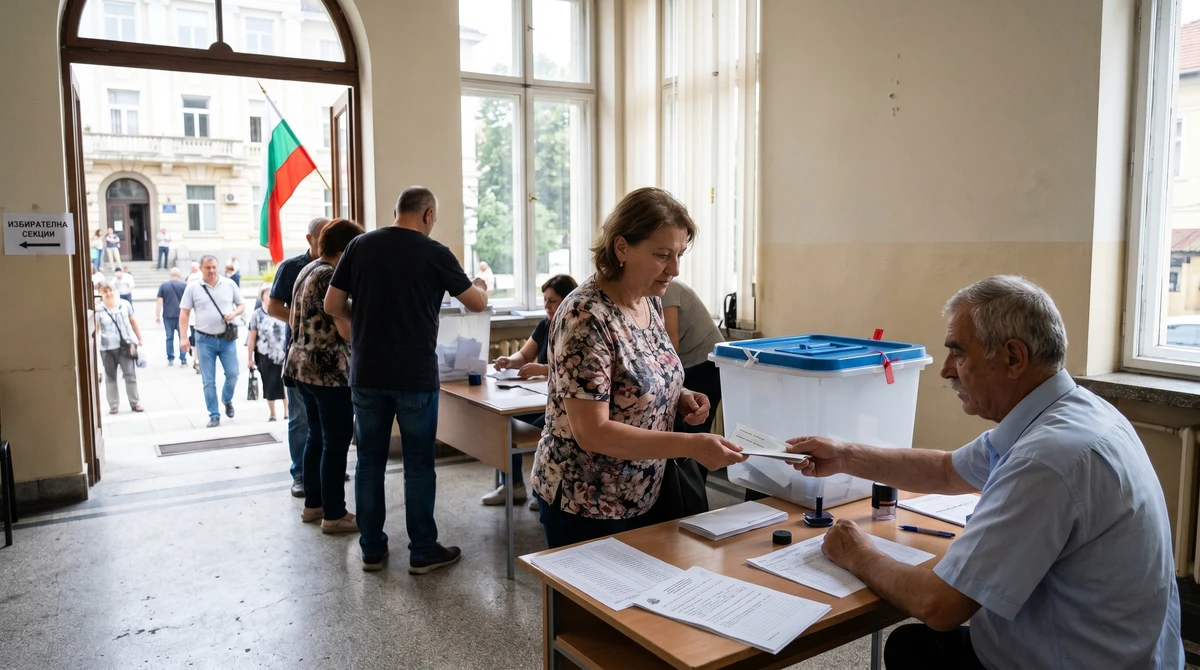 Избиратели и изборна секция по време на частични местни избори в България