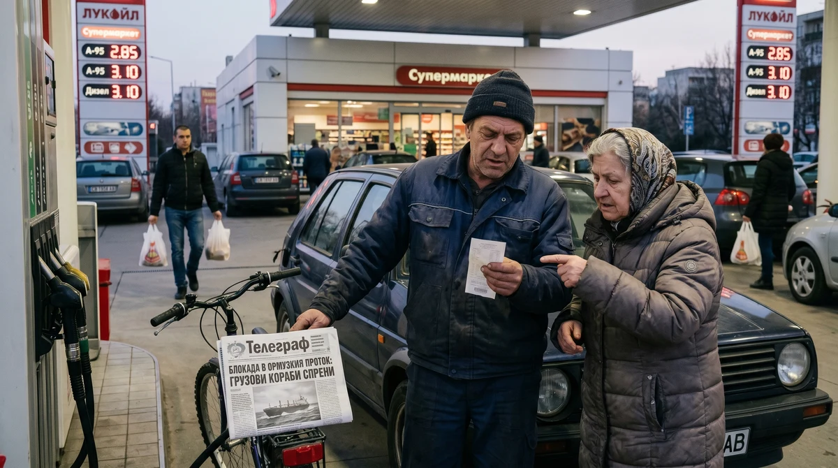 Хора в България сравняват цени на горива и покупки в супермаркет на фона на поскъпване заради смущения в Ормузкия проток.