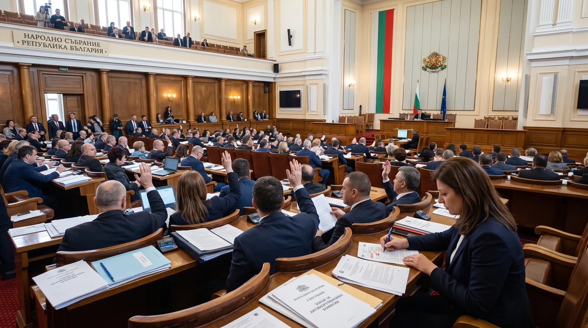 Депутати гласуват избора на член на антикорупционната комисия в Народното събрание