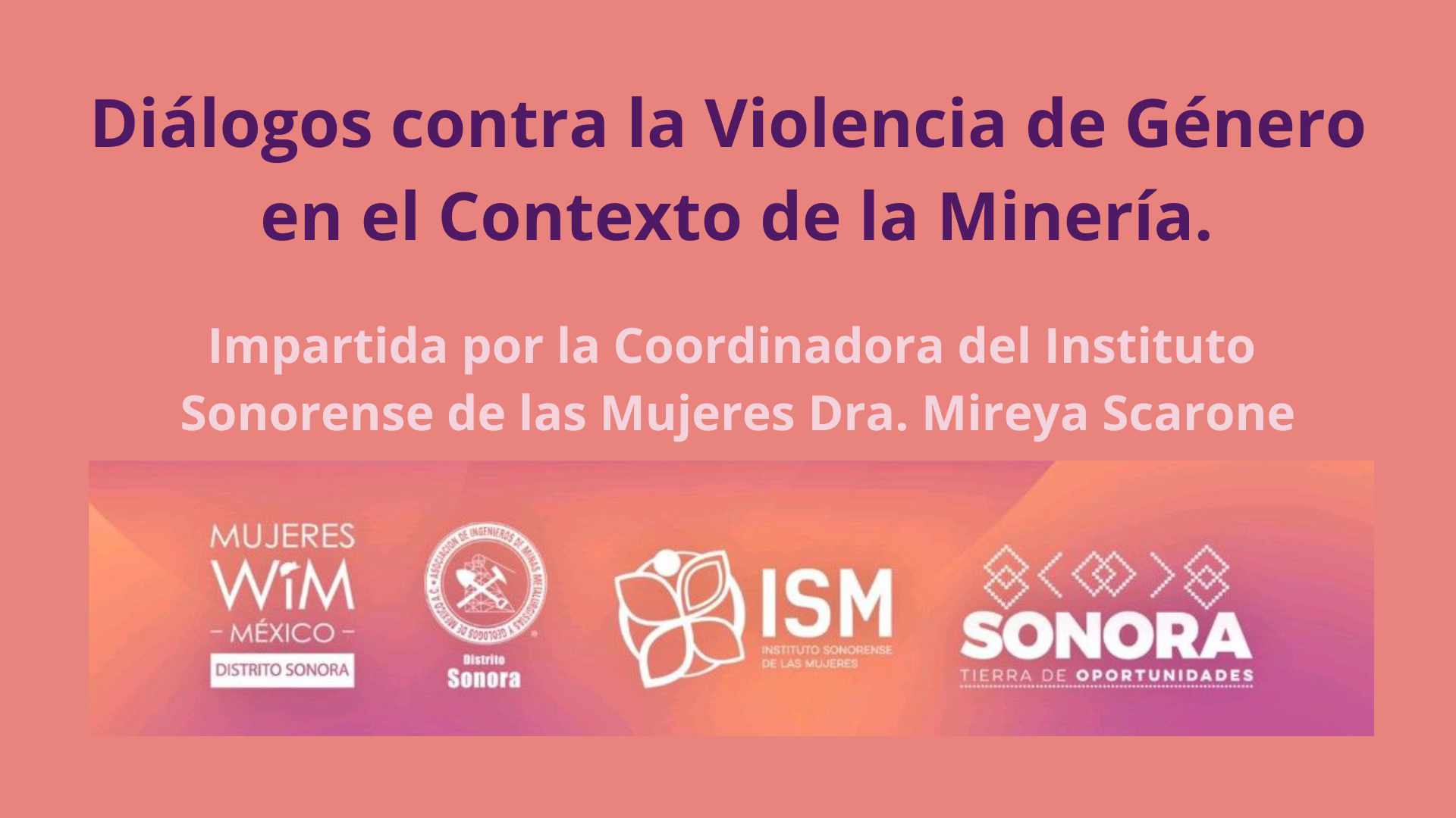 Charla "Diálogos contra la Violencia de Género en el Contexto de la Minería".