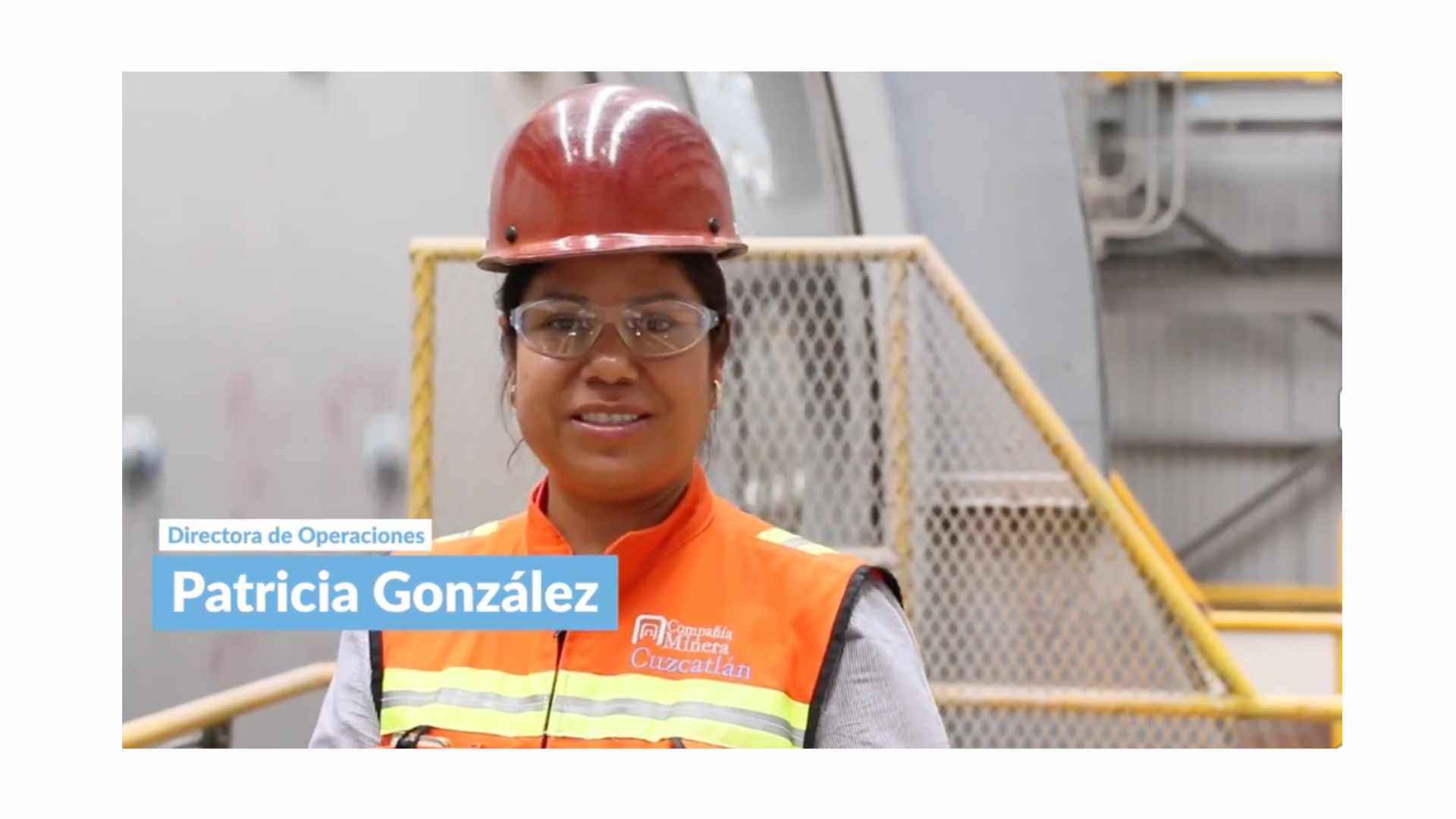 Patricia González, primera mujer que ocupa una Dirección de Operaciones en Minera Cuzcatlán.