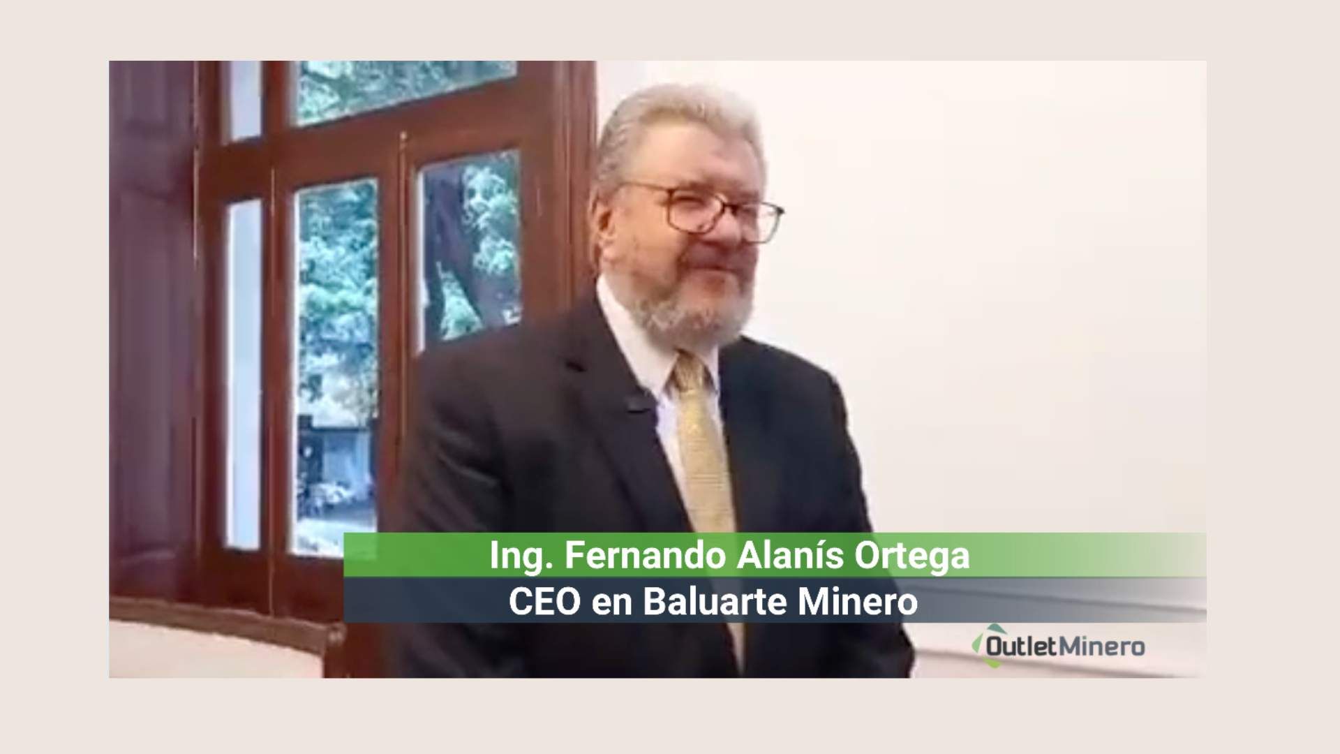 Fernando Alanís Ortega CEO en Baluarte Minero, Sello WiM, iniciativa que va a tener Eco en todo el sector minero.