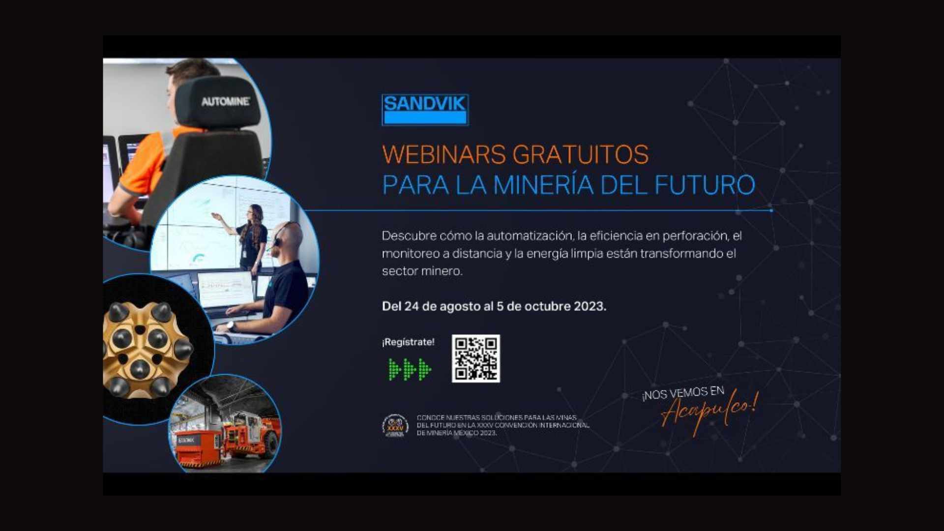 Sandvik México Presenta su Programa de Webinars Gratuitos sobre Innovación en la Minería