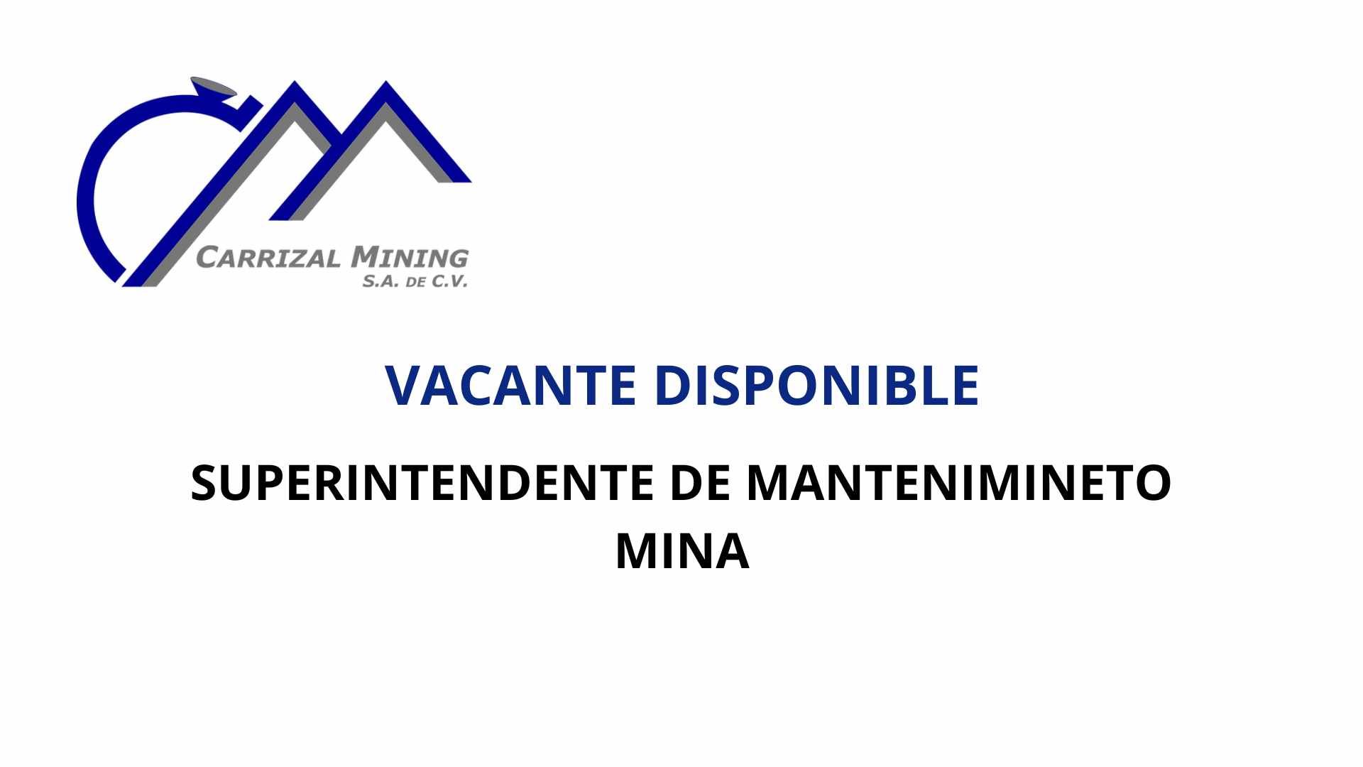 Oportunidad Laboral Carrizal Mining