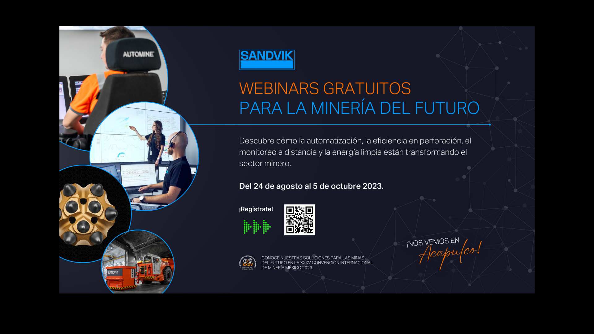 Exitoso Comienzo del Programa de Webinars Gratuitos para la Minería del Futuro de Sandvik México.