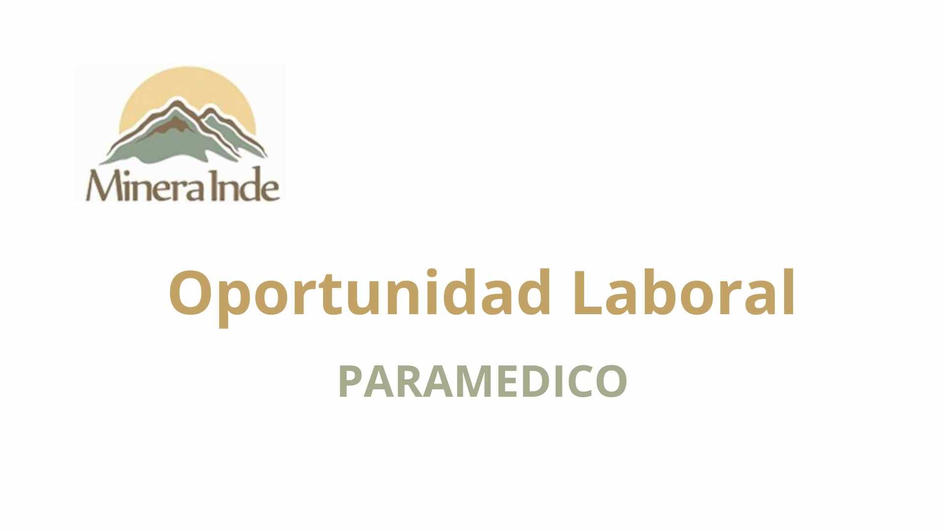 Oportunidad Laboral Minera Indé