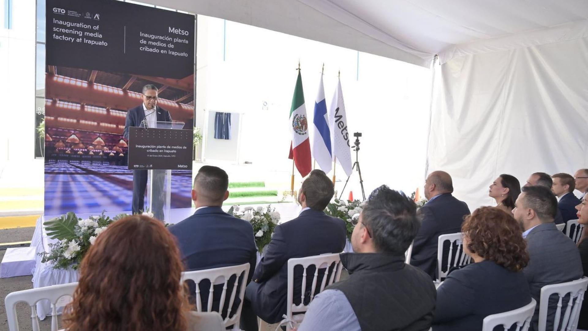 Metso inaugura planta de medios de cribado en Irapuato, México