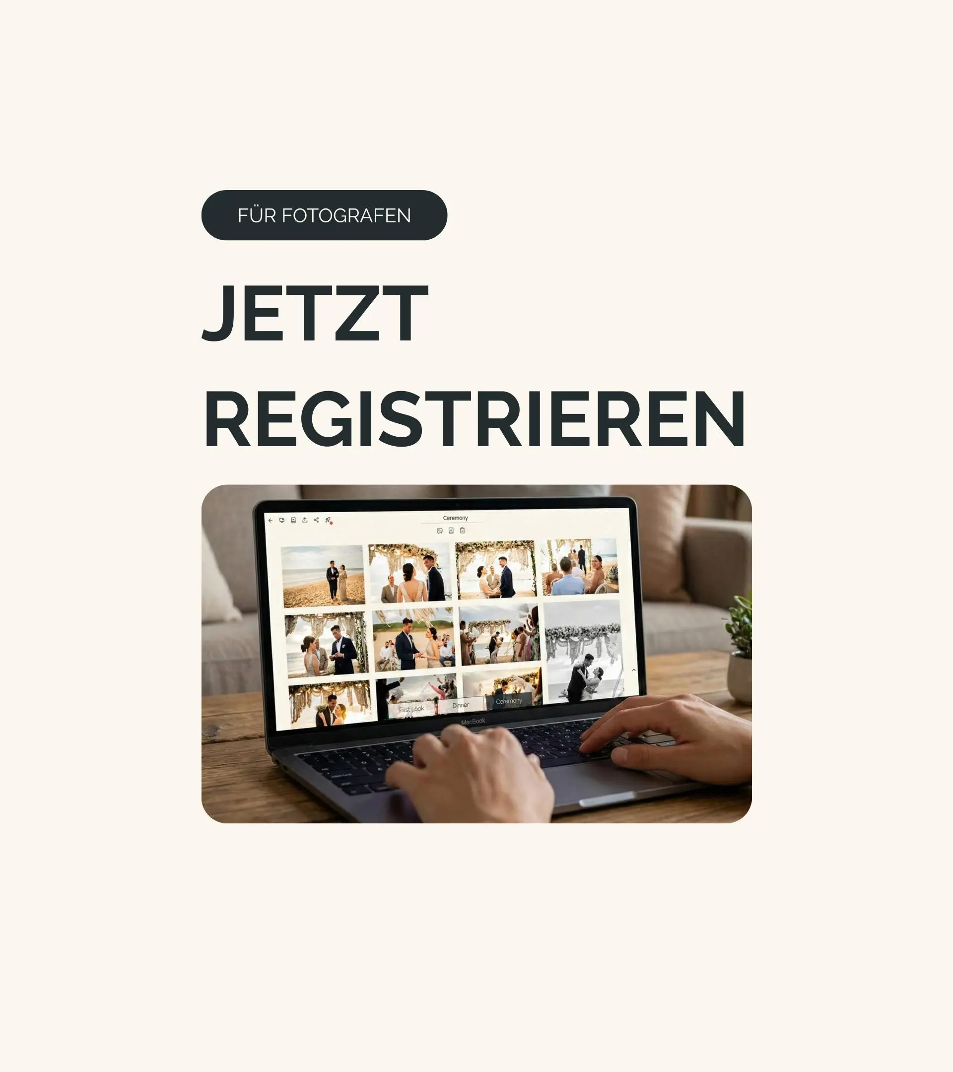 Erstelle deine Online-Galerie für Fotografen mit sicherer Fotoübergabe an Kunden, individuellem Zugang und fairen Preisen.