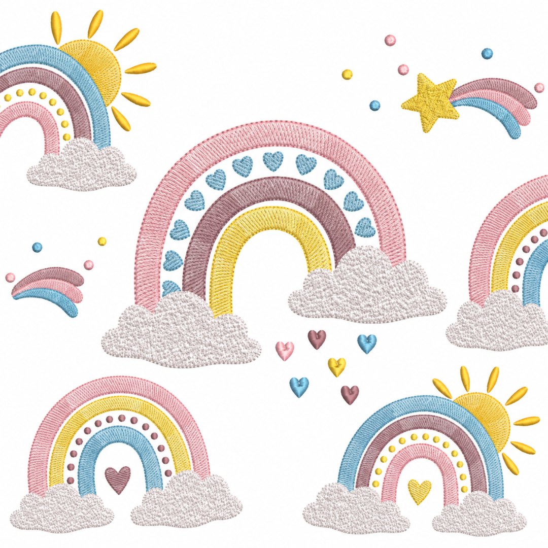 Matrizes de Bordado - Mini Coleção Chuva de Amor