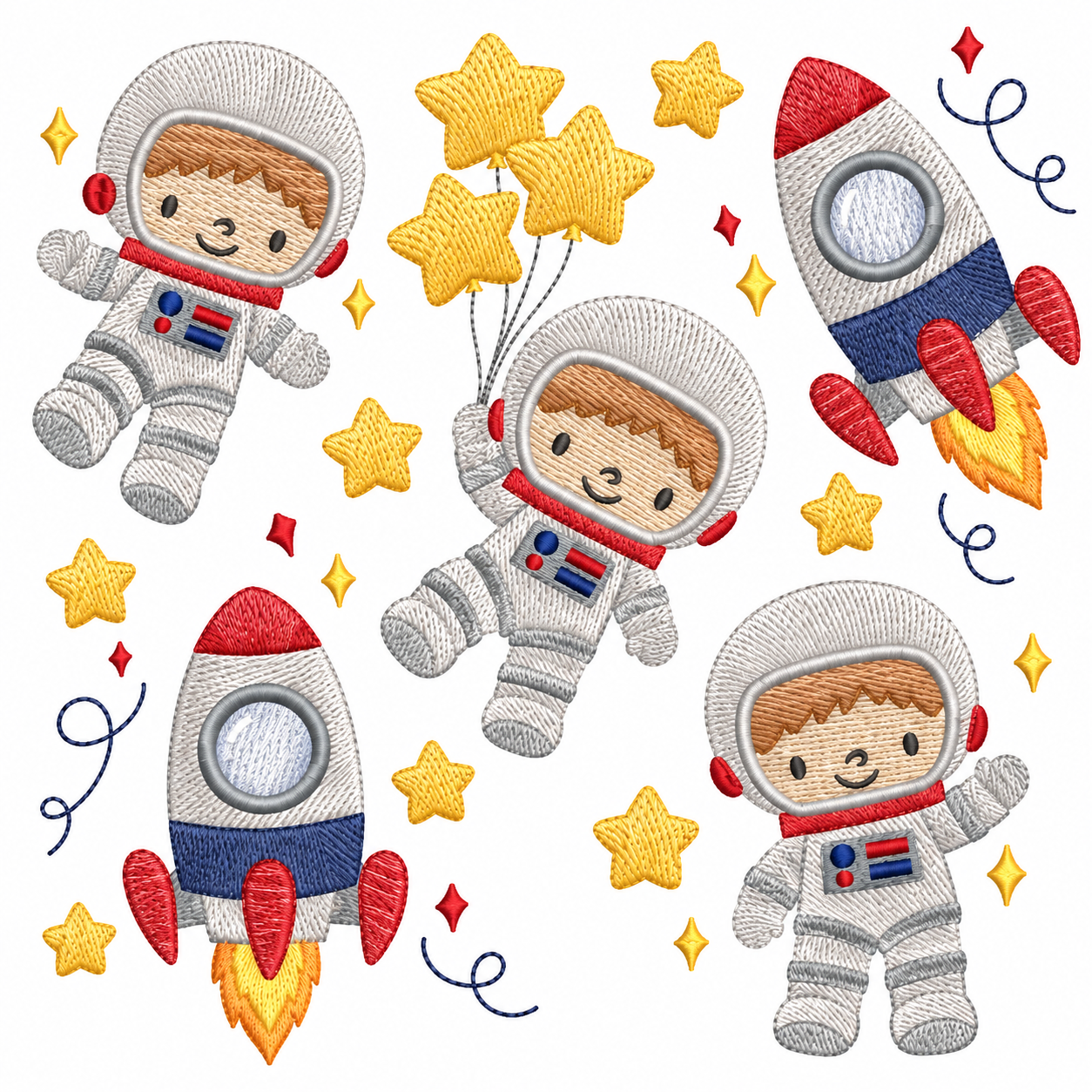 Matrizes de Bordado - Coleção Astronauta