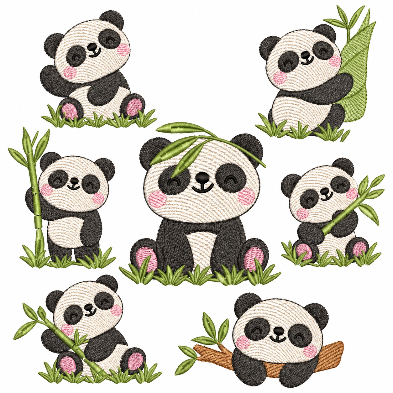 Matrizes de Bordado - Coleção Panda