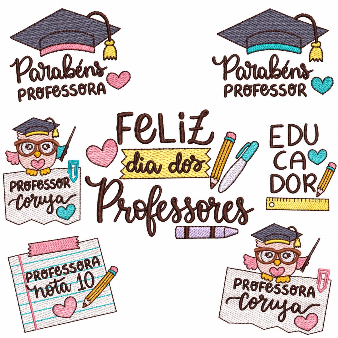Matrizes de Bordado - Coleção Dia dos Professores