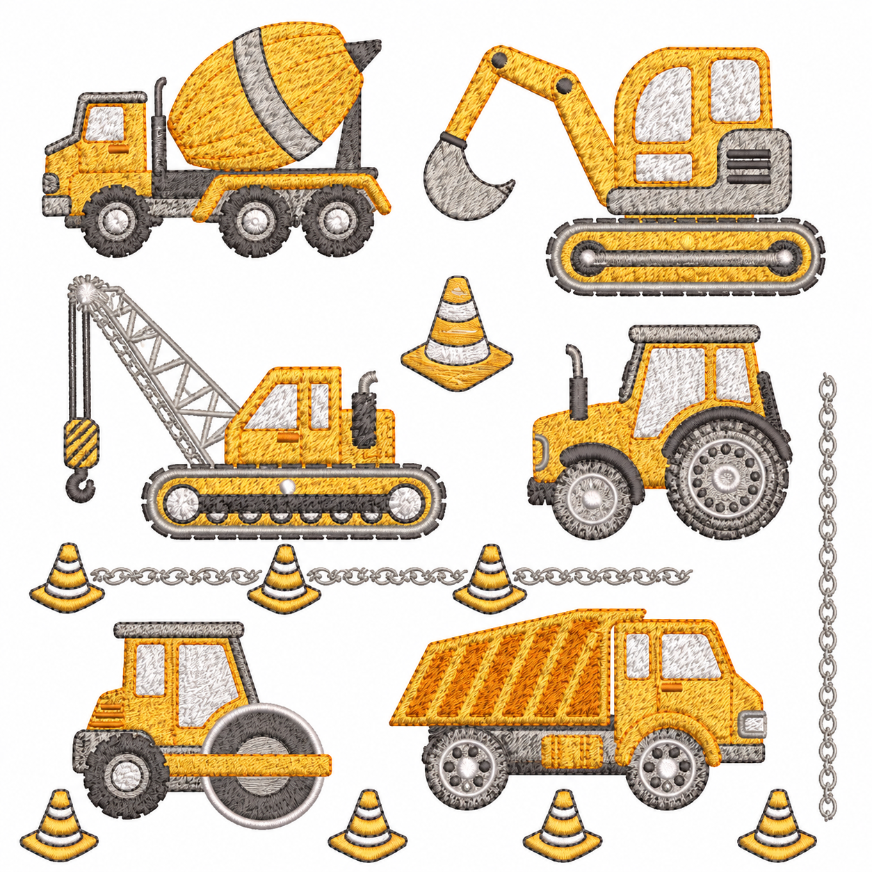 Matrizes de Bordado - Tratores e Máquinas de Construção