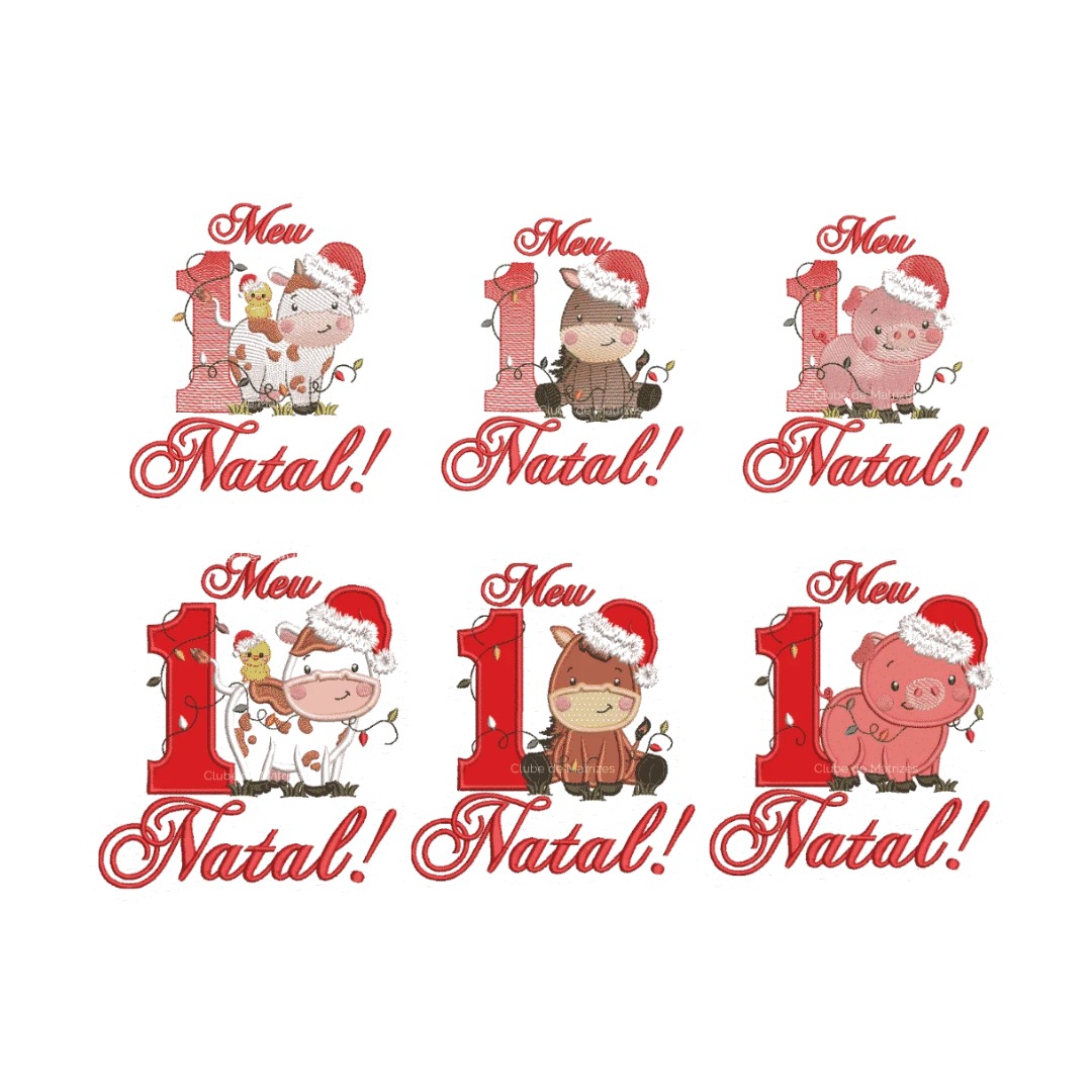 Matrizes de Bordado - Fazendinha Trio Natal