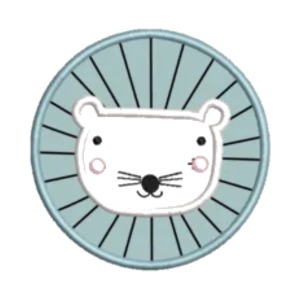 Matriz de Bordado - Carinha Leão Branco