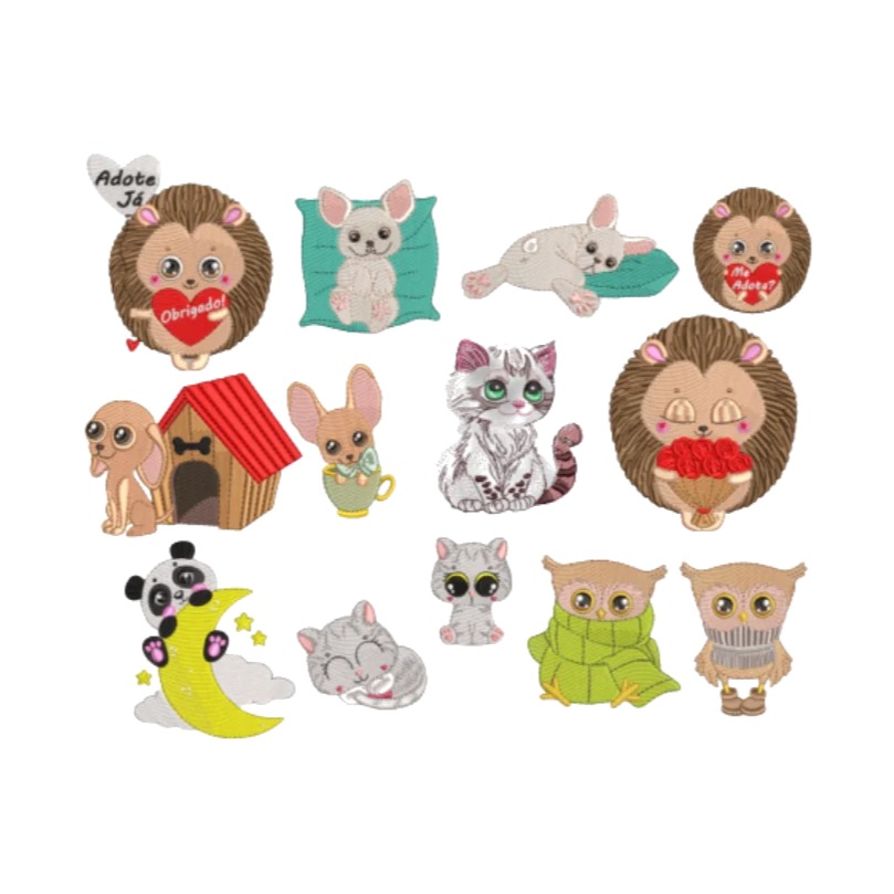 Matrizes de Bordado - Coleção Animais de Estimação
