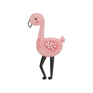 Matriz de Bordado - Flamingo Escandinavo