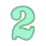 Matriz de Bordado Numeral 2