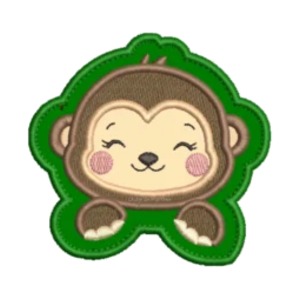 Projeto na Bordadeira - Macaquinho Porta Chupeta