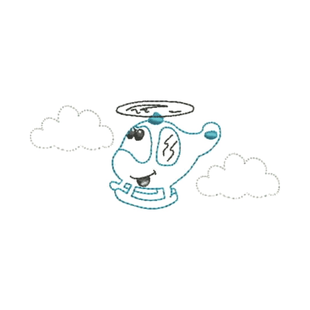 Matriz de Bordado - Helicóptero 2