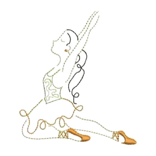 Bailarina RedWork 2