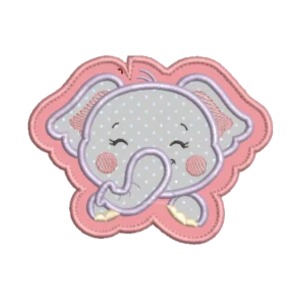 Projeto na Bordadeira - Elefante Porta Chupeta