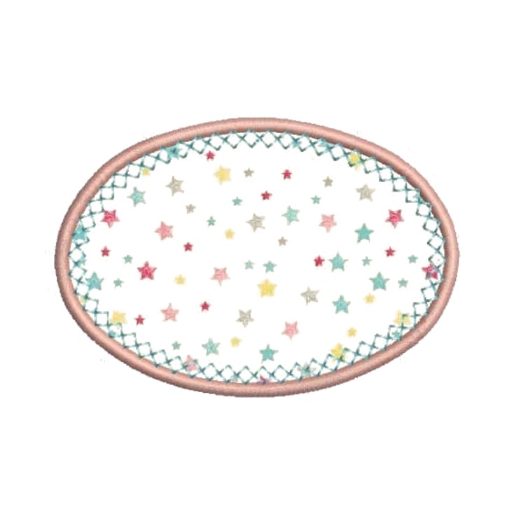 Matriz de Bordado - Moldura Oval 1