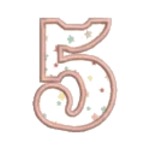 Matriz de Bordado Numeral 5