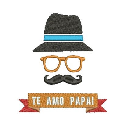 Matriz de Bordado - Te Amo Papai