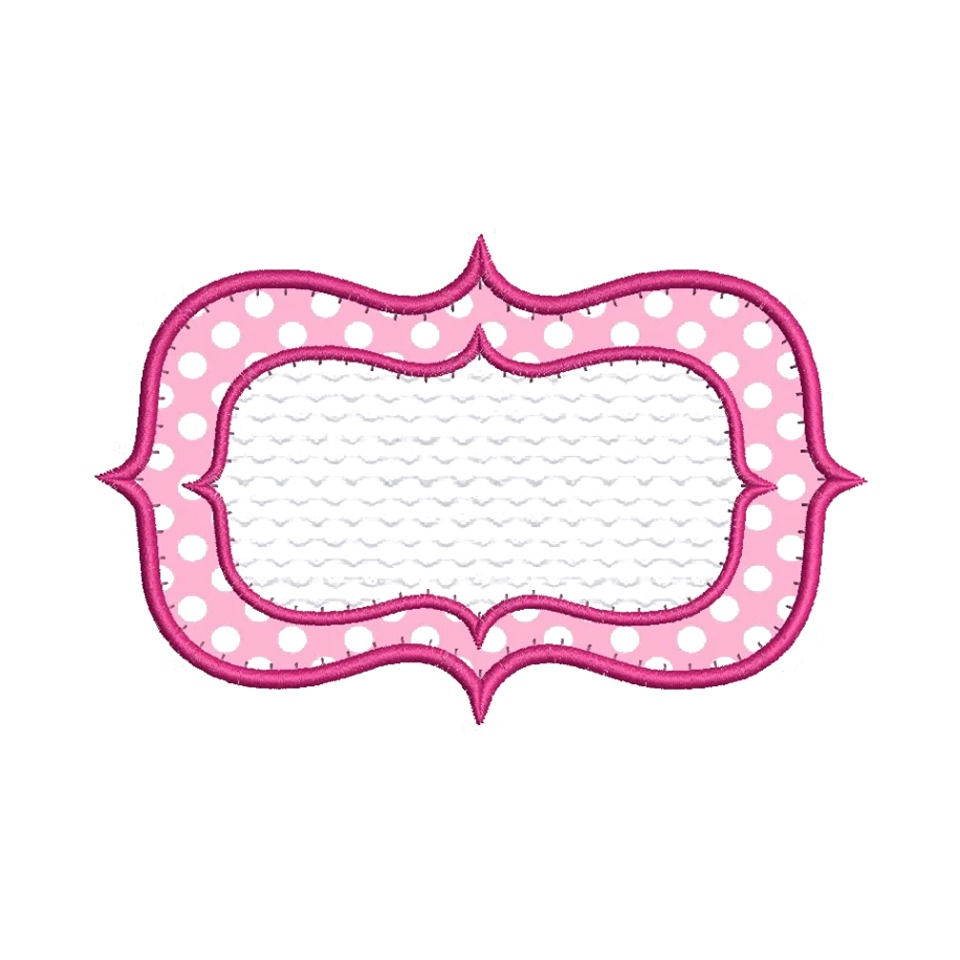 Matriz de Bordado - Moldura Aplique