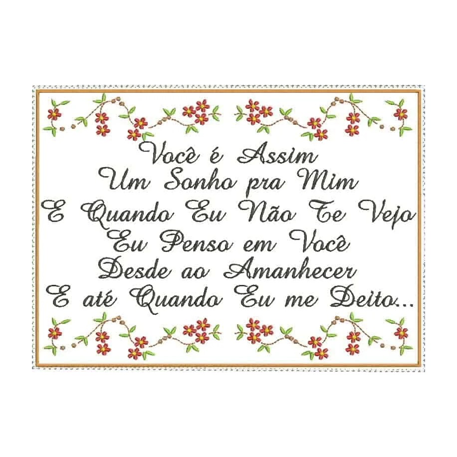 Projeto na Bordadeira - Almofada Você é Assim...