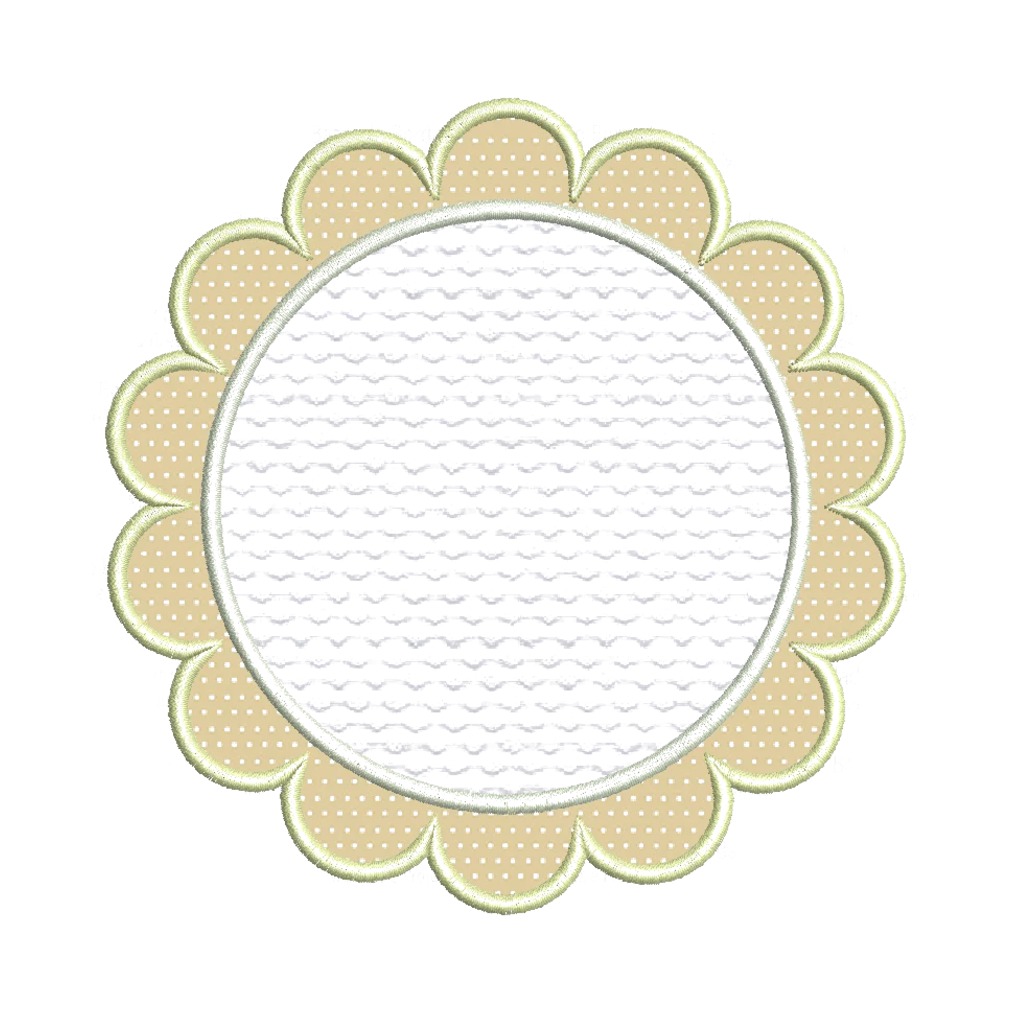 Matriz de Bordado - Moldura Aplique Circulo