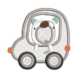 Matriz de Bordado - Ursinho Carro Aplique