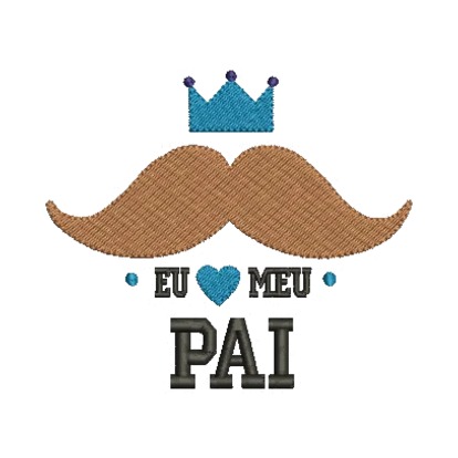 Matriz de Bordado - Eu Amo Meu Pai
