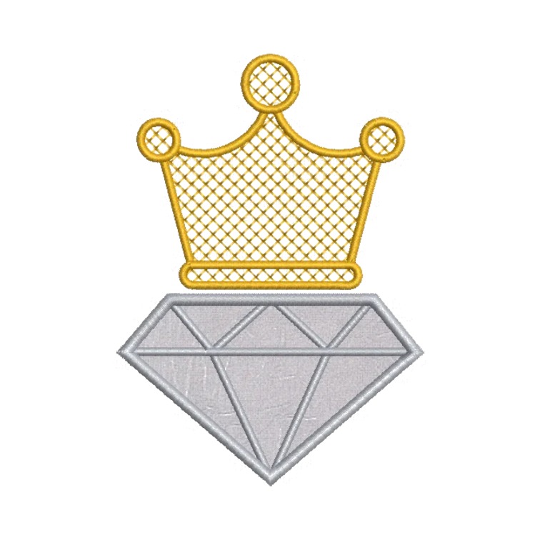 Matriz de bordado - Coroa 2
