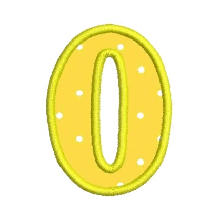 Matriz de Bordado Numeral 0